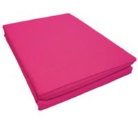 douceur d'intérieur, Drap Plat (180 x 290 cm) Lina Bois de Rose, 100% Coton