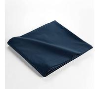 Douceur d'Intérieur, Drap Plat 2 Personnes (240 x 300 cm) Biolina Bleu Nuit, 100% Coton Bio
