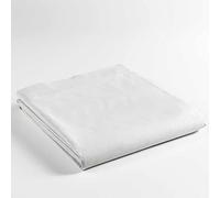 douceur d'intérieur, Drap Plat (240 x 300 cm) Lina Blanc, 100% Coton