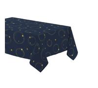 Douceur d'Intérieur Étoiles Scintillantes - 150x240 cm - Bleu et Or