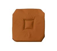 Douceur d'Intérieur, Galette 4 Rabats (40 x 40 x 3 cm) Essentiel Camel, Polyester Uni