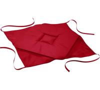 douceur d'intérieur, Galette 4 Rabats (40 x 40 x 3 Cm) Essentiel Rouge, Polyester