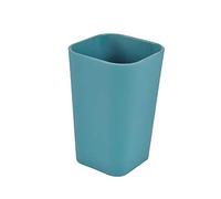 douceur d'intérieur, Gobelet (7.3 x 7.3 x 11 cm) Vitamine Bleu/Emeraude, Plastique Soft Touch