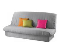 Douceur d'Intérieur Housse clic-clac matelassée Essentiel 120-140 x 185-200 cm Gris Polyester