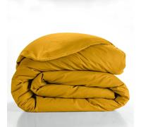 Douceur d'Intérieur Housse de couette Lina 240 x 220 cm 100 % coton Curry