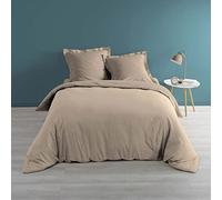 douceur d'intérieur, Housse de Couette (240 x 220 cm) Percaline Naturel, Percale de Coton