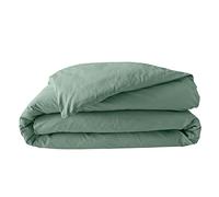 douceur d'intérieur, Housse de Couette (240 x 220 cm) Percaline Tilleul, Percale de Coton