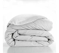 douceur d'intérieur, Housse de Couette (260 x 240 cm) Lina Blanc, 100% Coton