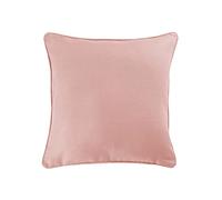 Douceur d'Intérieur Housse de coussin Panama 40 x 40 cm Coton uni Rose poudré