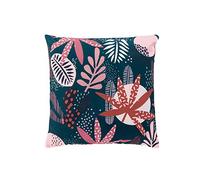 Douceur d'Intérieur, Housse de Coussin (40 x 40 cm) Saresti Bleu, Polyester Imprimé