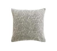 Paris Prix - Housse de coussin Vivo - Jacquard chenillé - 40 x 40 cm - Gris