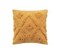 Douceur d'Intérieur, Housse de Coussin (40 x 40 cm) Zelie Camel, Coton Tufté
