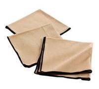 Douceur d'intérieur - Lot de 3 serviettes de table en coton recy naïs - Beige - Douceur d'intérieur Beige G