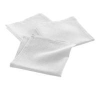 Douceur d'intérieur - Lot de 3 serviettes fils métallisés 40 x 40 cm - Blanc et argent - Douceur d'intérieur Blanc G
