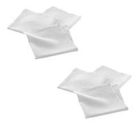 Douceur d'intérieur - Lot de 6 serviettes fils métallisés L. 40 cm x l. 40 cm - Blanc et argent - Douceur d'intérieur Blanc G