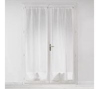 Douceur d'Intérieur Milza Paire Droite Passe Tringle, Polyester, Blanc, 2 x 70 x 240 cm