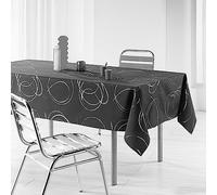 Nappe Imprimé Métallisé Bully 150x300cm Gris