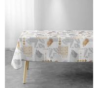Nappe Imprimée Olenna 150x300cm Jaune & Blanc