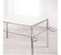 DOUCEUR D'INTERIEUR Nappe Décor line cristal Garden 140x240 cm anthracite
