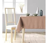 Douceur d'Intérieur, Nappe Rectangle (140 x 200 cm) Essentiel Blush, Polyester Uni