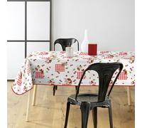 Douceur d'Intérieur, Nappe Rectangle (140 x 240 cm) Cerise Rouge, PVC Imprimé