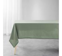 Douceur d'Intérieur, Nappe Rectangle (140 x 240 cm) Charline Cedre, Coton Uni