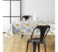 Nappe Toile Cirée Disco 140x240cm Jaune