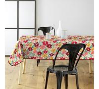 Douceur d'Intérieur, Nappe Rectangle (140 x 240 cm) Milly Rouge, PVC Imprimé