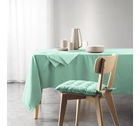 Douceur d'Intérieur Nappe Rectangle (140 x 240 Cm) Mistral Menthe, Coton Recyclé