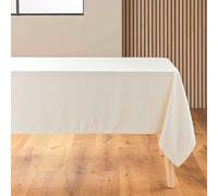 Douceur d'Intérieur – Nappe rectangulaire Pauline – 140 x 240 cm – Polyester & lin – Naturel