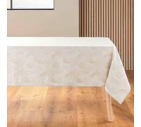 Douceur d'Intérieur, Nappe Rectangle (140 x 250 cm) Enola Naturel, Jacquard Enduit