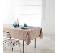 douceur d'intérieur, Nappe Rectangle (140 x 250 cm) Newton Lin, Chambray Uni Enduit