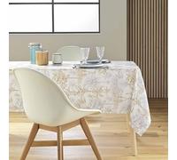 Nappe Antitache Imprimé Canarie 145x240cm Naturel