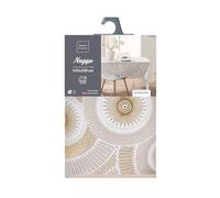 Douceur d'Intérieur, Nappe Rectangle (145 x 240 cm) Eclipse Blanc, Polyester Imprimé Métallisé
