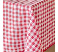 Nappe rectangle 150 x 200 cm polyester fils teints vichy Rouge