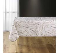 douceur d'intérieur, Nappe Rectangle (150 x 240 cm) Alma Naturel, Polyester Imprimé