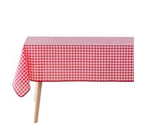 Nappe Antitache Imprimé Vichy 150x240cm Rouge