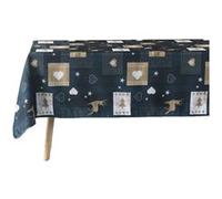 Douceur d'intérieur - Nappe rectangulaire antitache et infroissable imprimé Cœurs - L. 150 x l. 300 cm - Bleu - Douceur d'intérieur Bleu G