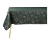 Douceur d'intérieur - Nappe rectangulaire antitache et infroissable imprimé Feux d'artifice - L. 150 x l. 240 cm - Vert et or - Douceur d'intérieur Vert G