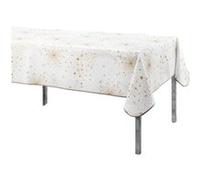 Douceur d'intérieur - Nappe rectangulaire antitache et infroissable imprimé Illumination - L. 150 x l. 240 cm - Blanc et or - Douceur d'intérieur Blanc G