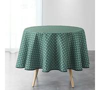 Douceur d'Intérieur, Nappe Ronde (Ø 180 cm) Artchic Vert, Polyester Imprimé