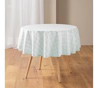 Douceur d'Intérieur, Nappe Ronde (Ø 180 cm) Axel Sauge, Coton & Polyester Tissé
