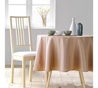 Douceur d'Intérieur, Nappe Ronde (Ø 180 cm) Essentiel Blush, Polyester Uni