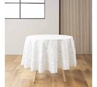 Douceur d'Intérieur, Nappe Ronde (Ø 180 cm) Leya, Polyester Imprimé Métallisé
