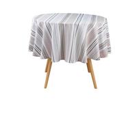 Douceur d'Intérieur, Nappe Ronde (Ø 180 cm) Melina Naturel, Coton & Polyester Recy RS