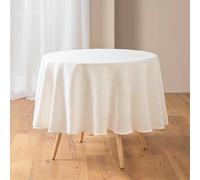 Nappe Ronde Jacquard Stella 180cm Blanc