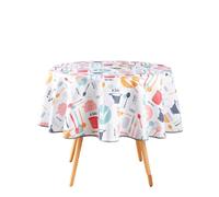 Douceur d'Intérieur, Nappe Ronde (Diamètre 160 cm) Kitchen Multico, PVC Imprimé