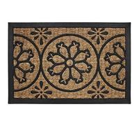 douceur d'intérieur, Paillasson Rectangle (40 x 60 cm) Lenaic Naturel, Coco et Caoutchouc