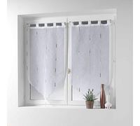 Paire de Voilages Chenilla 90x90cm Naturel