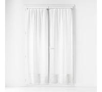 Douceur d'Intérieur, Paire Droite Passe-Tringle (2 x 70 x 200 cm) Carlin Naturel, Voile Tissé